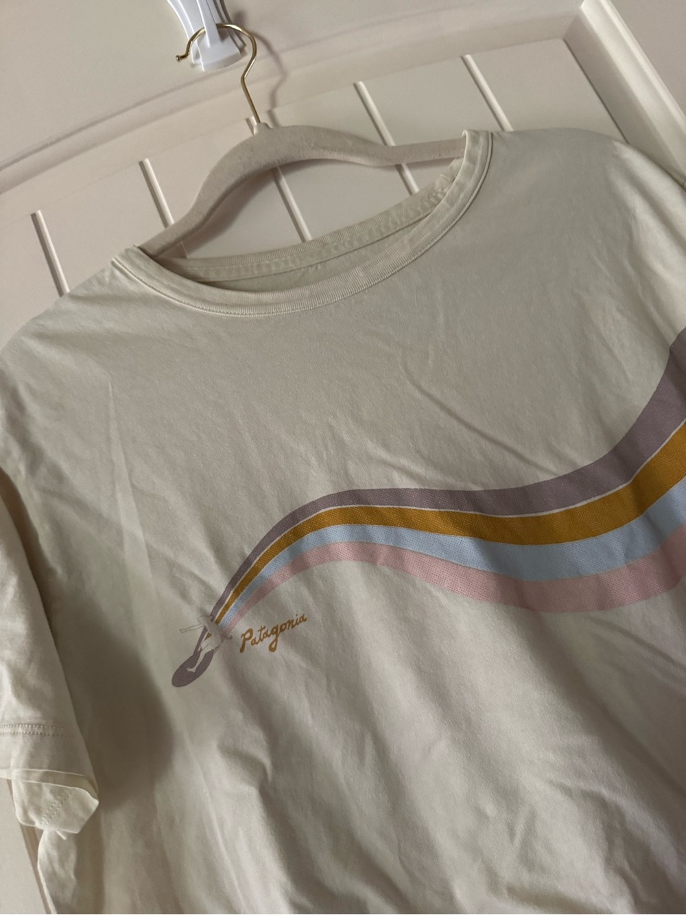 Patagonia Women's Psychedelic Slider Organic Easy Cut Tee.   100% organic cotton